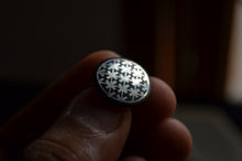 Load image into Gallery viewer, Bidri Cufflinks with Silver Inlay - Round