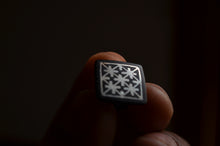 Load image into Gallery viewer, Bidri Cufflinks with Silver Inlay - Square