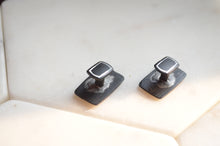 Load image into Gallery viewer, Bidri Cufflinks with Silver Inlay - Rectangle
