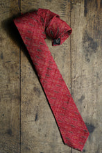 Load image into Gallery viewer, Maroon Silk Ikat Necktie