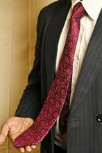 Load image into Gallery viewer, Purple Silk Ikat Necktie