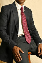 Load image into Gallery viewer, Purple Silk Ikat Necktie