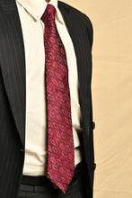 Load image into Gallery viewer, Purple Silk Ikat Necktie