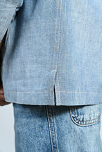 Load image into Gallery viewer, Classic Handwoven Overshirt - Denim Blue
