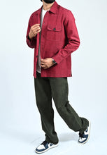Load image into Gallery viewer, Classic Handwoven Overshirt - Maroon