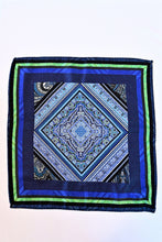 Load image into Gallery viewer, The Persian Blue Pocket Square