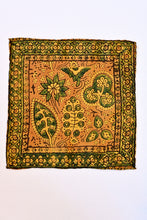 Load image into Gallery viewer, Ajrakh Silk Pocket Square in Ochre Yellow
