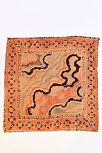 Load image into Gallery viewer, Ajrakh Silk Pocket Square in Terracotta Orange