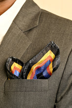 Load image into Gallery viewer, The Geometric Blue Pocket Square