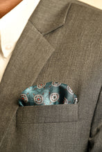 Load image into Gallery viewer, The Turquoise Pocket Square