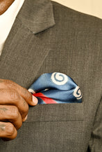 Load image into Gallery viewer, Swirling Waves Pocket Square