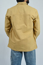 Load image into Gallery viewer, Classic Handwoven Overshirt - Mustard Yellow