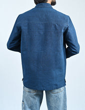 Load image into Gallery viewer, Classic Handwoven Overshirt - Navy Blue