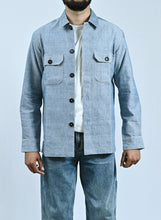 Load image into Gallery viewer, Classic Handwoven Overshirt - Denim Blue