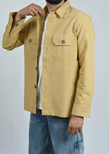 Load image into Gallery viewer, Classic Handwoven Overshirt - Mustard Yellow