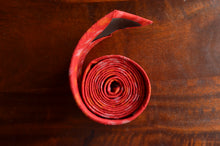 Load image into Gallery viewer, Raw Silk Ikat Necktie in Diamond Red