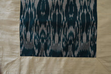 Load image into Gallery viewer, Green Table Runner in Ikat & Raw Silk