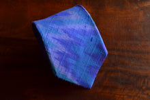 Load image into Gallery viewer, Raw Silk Ikat Necktie in Royal Blue