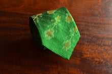 Load image into Gallery viewer, Raw Silk Ikat Necktie in Forest Green