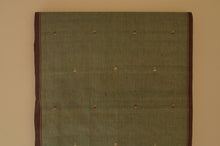 Load image into Gallery viewer, Naturally Dyed Jamdani Scarf (Long) in Green