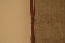 Load image into Gallery viewer, Naturally Dyed Jamdani Scarf (Long) in Brown