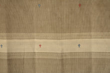 Load image into Gallery viewer, Naturally Dyed Jamdani Scarf (Long) in Brown