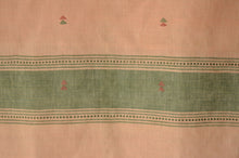Load image into Gallery viewer, Naturally Dyed Jamdani Scarf (Long) in Peach