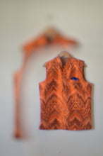 Load image into Gallery viewer, Indian Jacket - Orange Tiger (Raw Silk Ikat)