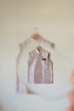 Load image into Gallery viewer, Indian Jacket - White Tiger (Raw Silk Ikat)