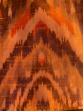 Load image into Gallery viewer, Indian Jacket - Orange Tiger (Raw Silk Ikat)