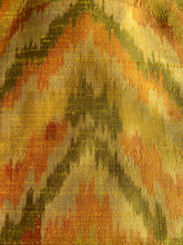 Load image into Gallery viewer, Indian Jacket - Yellow Tiger (Raw Silk Ikat)