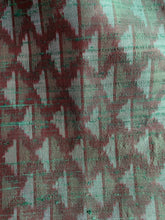 Load image into Gallery viewer, Indian Jacket - Green Diamond (Raw Silk Ikat)