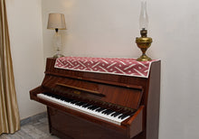 Load image into Gallery viewer, Cotton Ikat Table Runner in Maroon