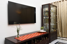 Load image into Gallery viewer, Silk Ikat Table Runner in Orange