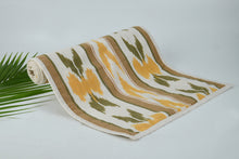 Load image into Gallery viewer, Cotton Ikat Table Runner in Yellow