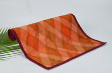 Load image into Gallery viewer, Silk Ikat Table Runner in Orange