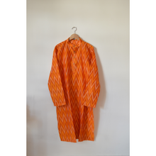 Load image into Gallery viewer, Ikat kurta in Orange
