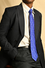 Load image into Gallery viewer, Blue Ocean Silk Ikat Necktie
