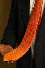 Load image into Gallery viewer, Peach Silk Ikat Necktie
