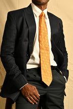 Load image into Gallery viewer, Yellow Silk Ikat Necktie

