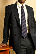 Load image into Gallery viewer, Blue Silk Ikat Necktie
