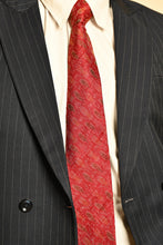 Load image into Gallery viewer, Maroon Silk Ikat Necktie
