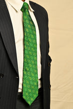 Load image into Gallery viewer, Green Silk Ikat Necktie

