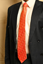 Load image into Gallery viewer, Peach Silk Ikat Necktie
