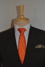 Load image into Gallery viewer, Peach Silk Ikat Necktie
