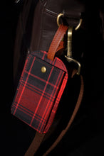 Load image into Gallery viewer, Personal Tag - Plaid Red
