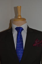 Load image into Gallery viewer, Blue Ocean Silk Ikat Necktie
