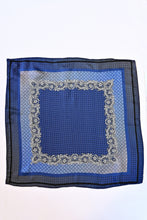 Load image into Gallery viewer, The Metallic Blue Pocket Square
