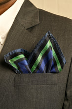 Load image into Gallery viewer, The Persian Blue Pocket Square
