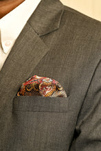 Load image into Gallery viewer, The Fire Red Pocket Square
